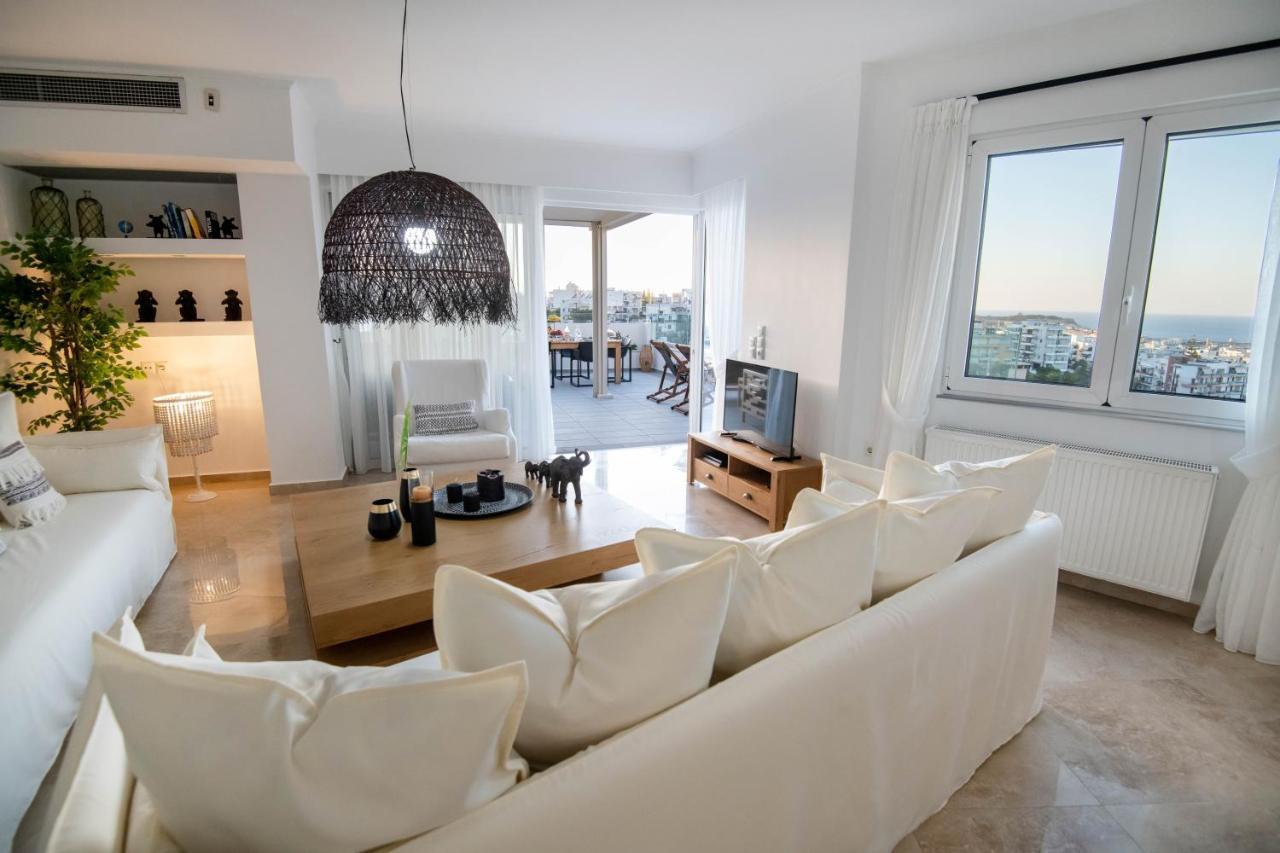 Helen Luxury Holiday House With Sea View Rethymno Exteriér fotografie